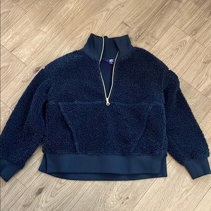 Joy Lab Dark Blue Quarter Zip Sherpa